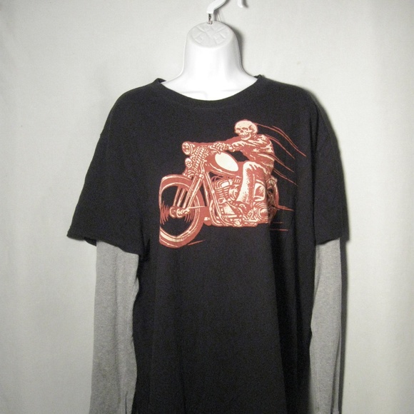 Lucky Brand Other - Lucky Brand Thermal Sleeves T Shirt Hell Bent XL